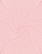 Swirling Pink Abstract Line Art Rug
