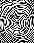 Abstract Black White Swirl Pattern Rug