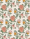 Vintage Rose Vine Pattern Design Rug