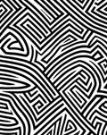 Monochromatic Angular Maze Pattern Rug