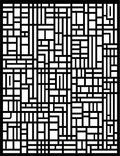 Modern Geometric Black And White Pattern Rug
