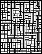 Modern Geometric Black And White Pattern Rug