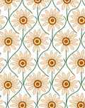 Floral Daisy Pattern Rug