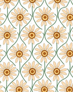 Floral Daisy Pattern Rug