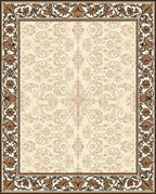 Vintage Floral Scrollwork Pattern Rug