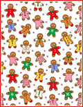Jolly Gingerbread Men Pattern Rug