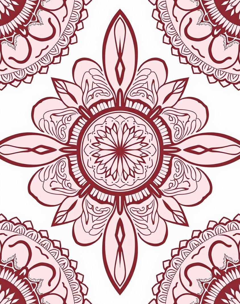 Floral Mandala Design Rug