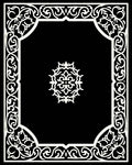 Ornate Floral Swirl Frame Rug