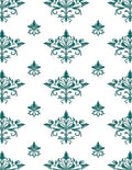 Damask Floral Tile Pattern Rug