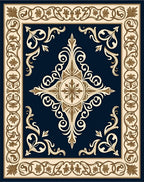 Classic Floral Medallion Decorative Rug