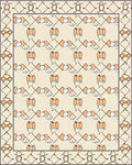 Abstract Geometric Orange Beige Design Rug