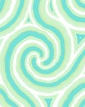 Cool Aqua Swirl Pattern Design Rug