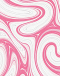 Pink Swirl Marbling Abstract Rug