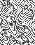 Abstract Black Lines Pattern Rug