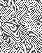 Abstract Black Lines Pattern Rug