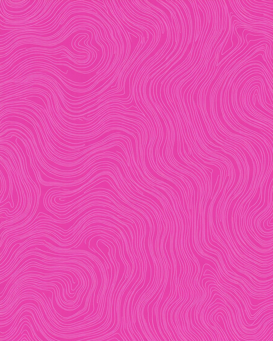 Pink Organic Line Pattern Rug