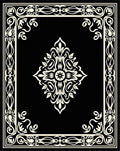 Classic Cream Floral Border Design Rug