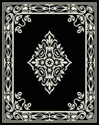 Classic Cream Floral Border Design Rug