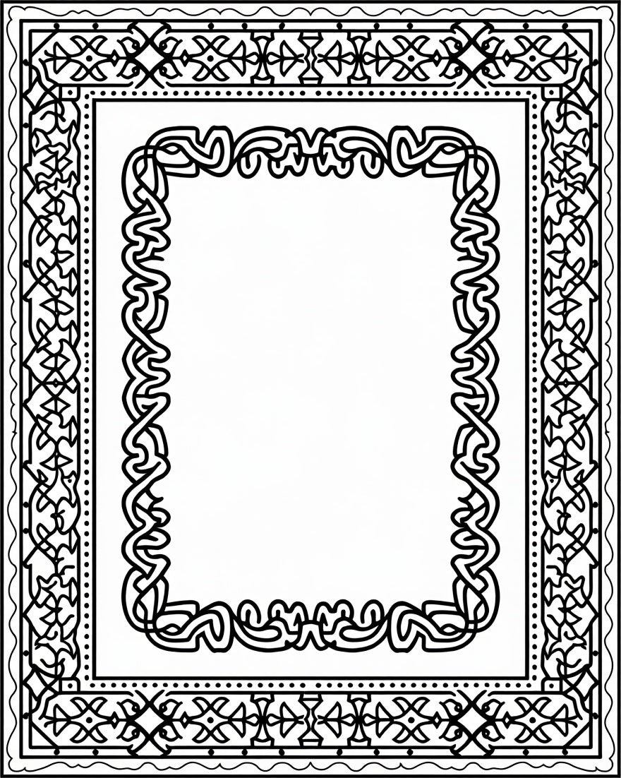 Intricate Black White Floral Patterned Rug