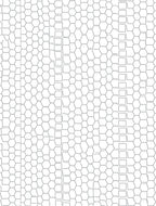 Abstract Hexagonal Grid Pattern Rug
