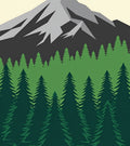 Forest Mountain Landscape Pattern Rug