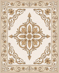 Classic Floral Scroll Pattern Rug