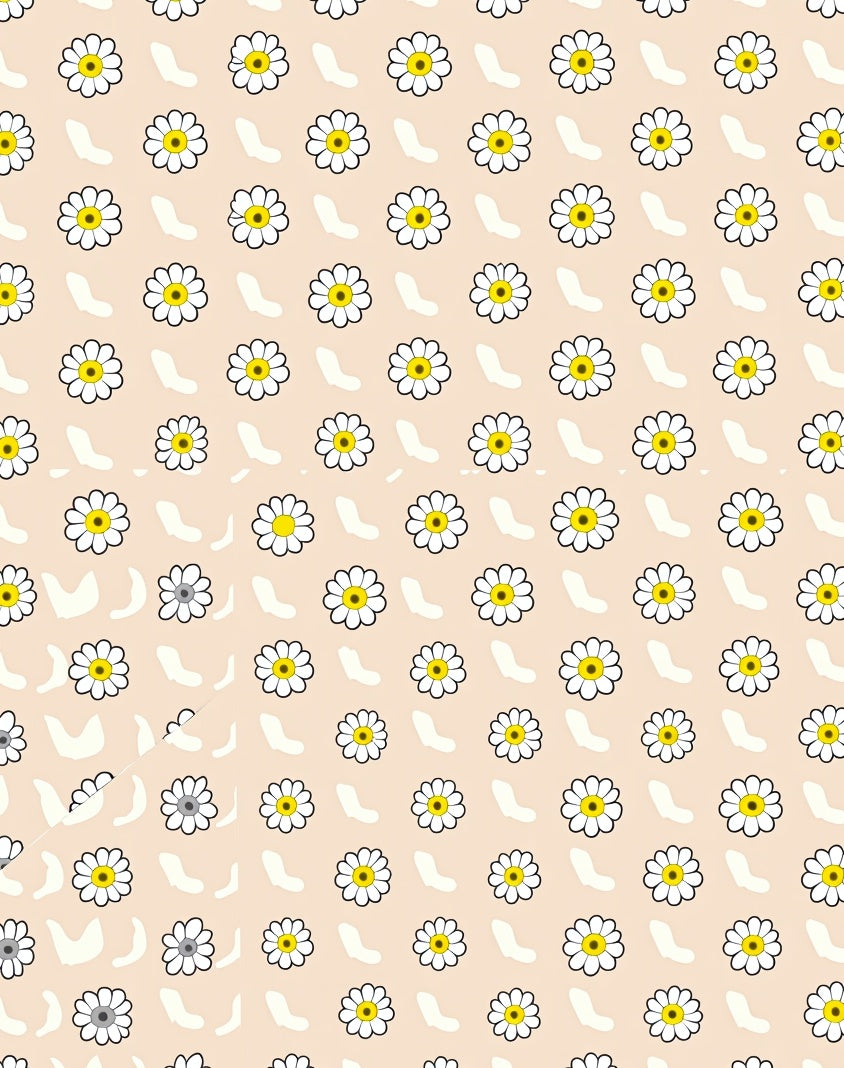 Daisy Patchwork Fun Pattern Rug