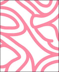 Pink Swirls Abstract Pattern Rug