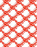 Bold Red Abstract Geometric Pattern Rug