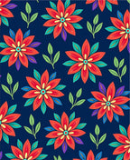 Bold Floral Pattern Design Rug