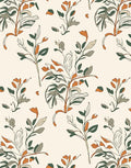 Botanical Vines Leaves Pattern Rug