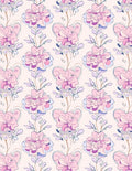 Pastel Floral Vine Pattern Rug