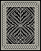 Bold Geometric Abstract Graphic Pattern Rug