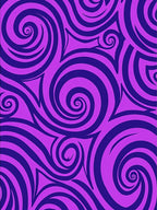 Purple Abstract Swirl Pattern Rug