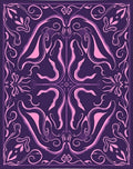 Abstract Swirls Lilac Pattern Rug