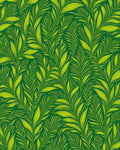 Lush Green Leafy Pattern Design Rug