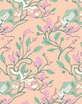 Delicate Floral Spring Vine Pattern Rug