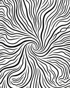 Black White Swirling Abstract Rug