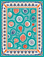 Coastal Shell Starfish Pattern Rug