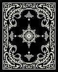 Classic Ivory Floral Scrollwork Design Rug