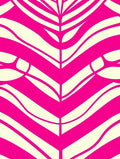 Bold Pink Cream Zebra Strips Rug