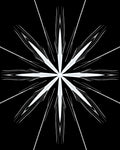 Symmetrical Starburst In White And Grey Rug