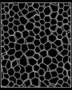 Organic Hexagonal Net Design Rug