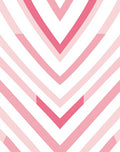 Chic Pink Chevron Pattern Rug
