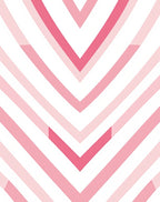 Chic Pink Chevron Pattern Rug