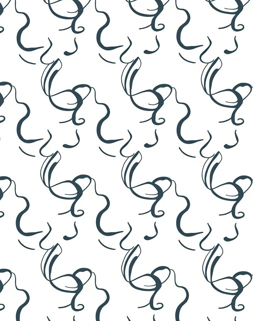Abstract Swirls Pattern Rug