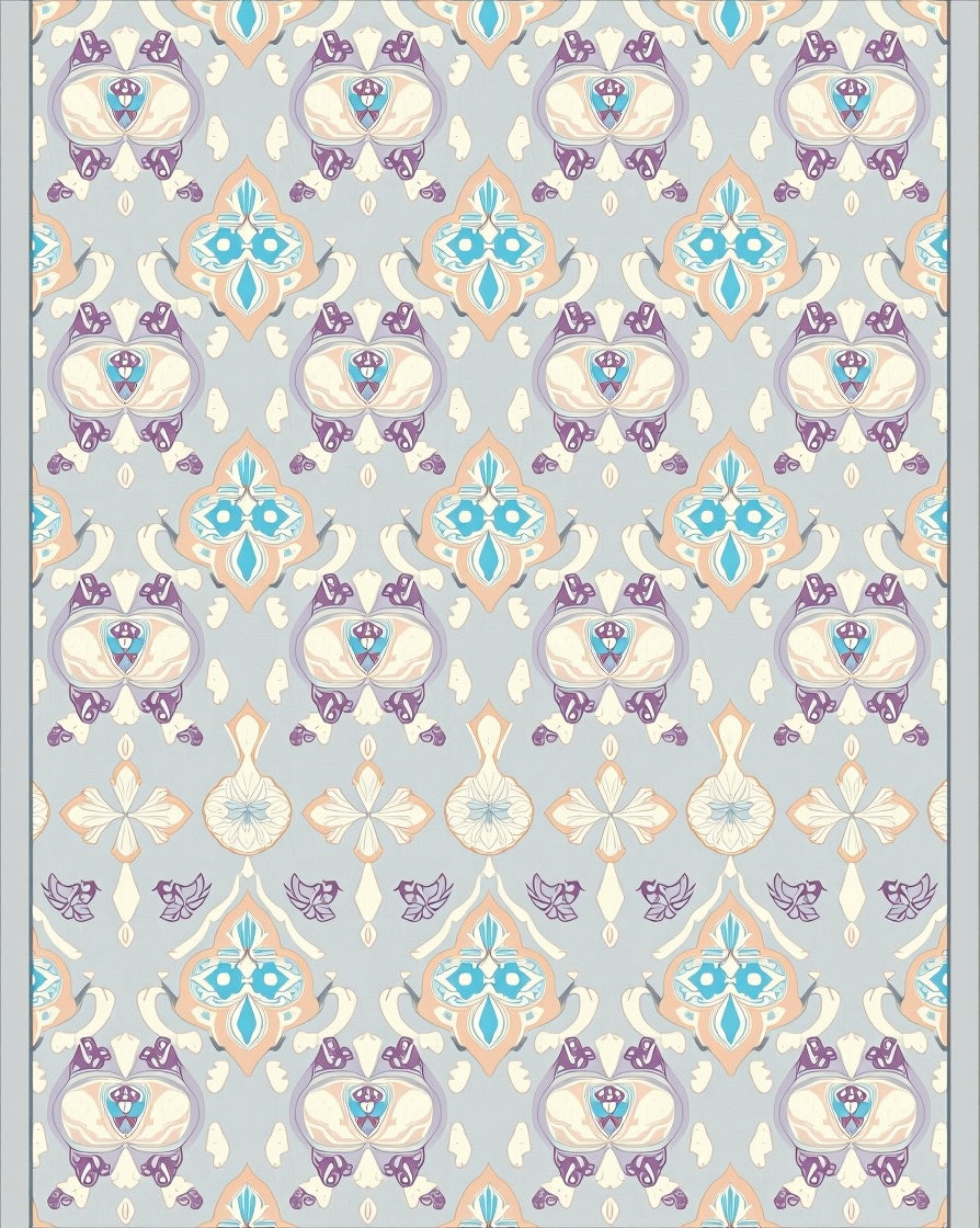 Ornate Paisley Floral Pattern Rug