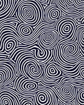 Bold Wavy Swirl Abstract Design Rug