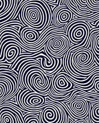 Bold Wavy Swirl Abstract Design Rug