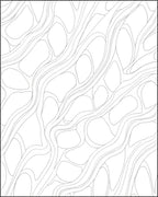 Organic Flowing Line Abstract Design Rug